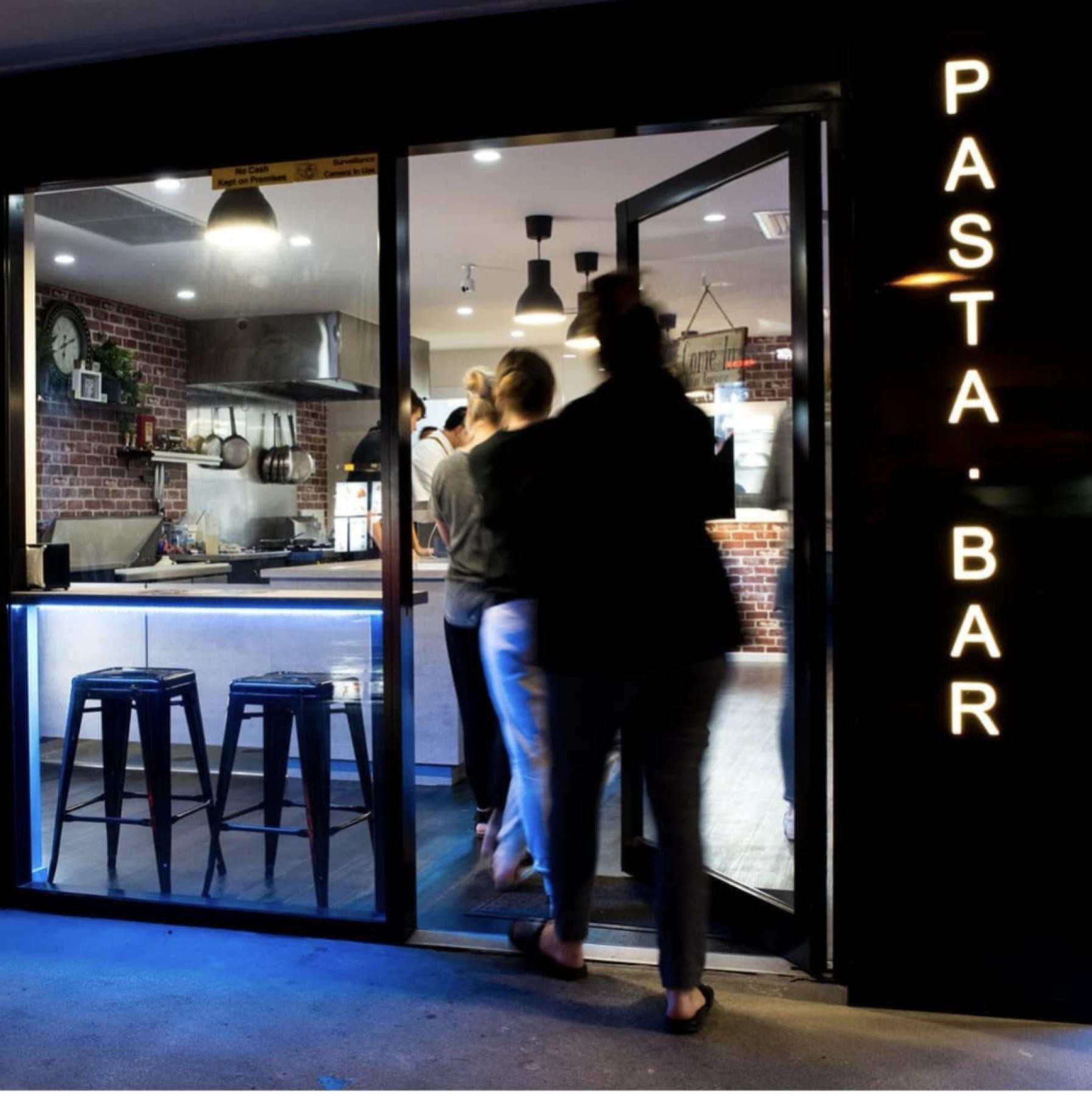 Dine in or takeaway, great setup fresh pasta bar with massive price